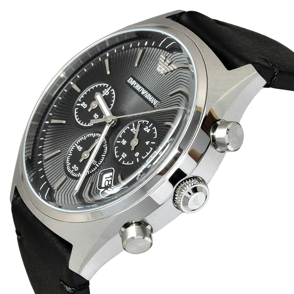 Emporio Armani AR1975 Brown Dial Leather Watch