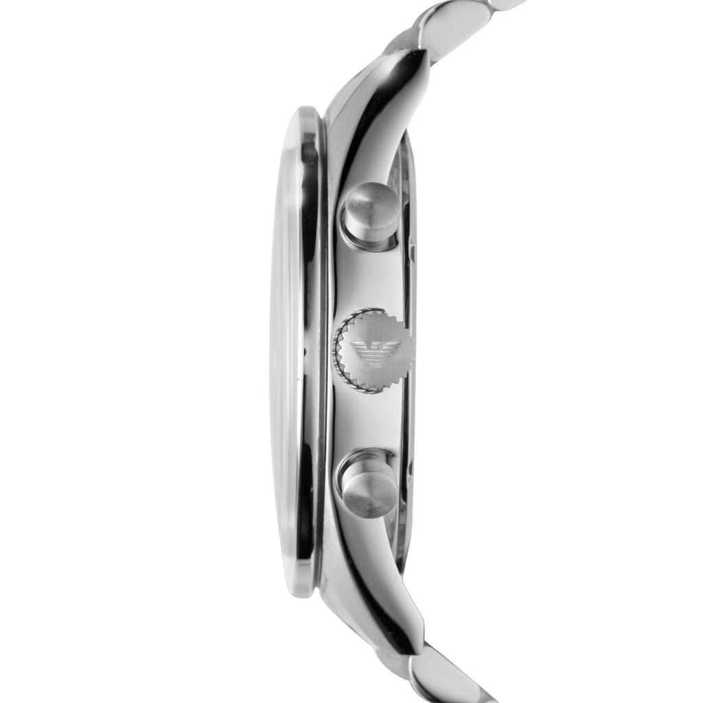 Emporio Armani Sportivo AR5988 Black Dial Silver Chronograph Watch