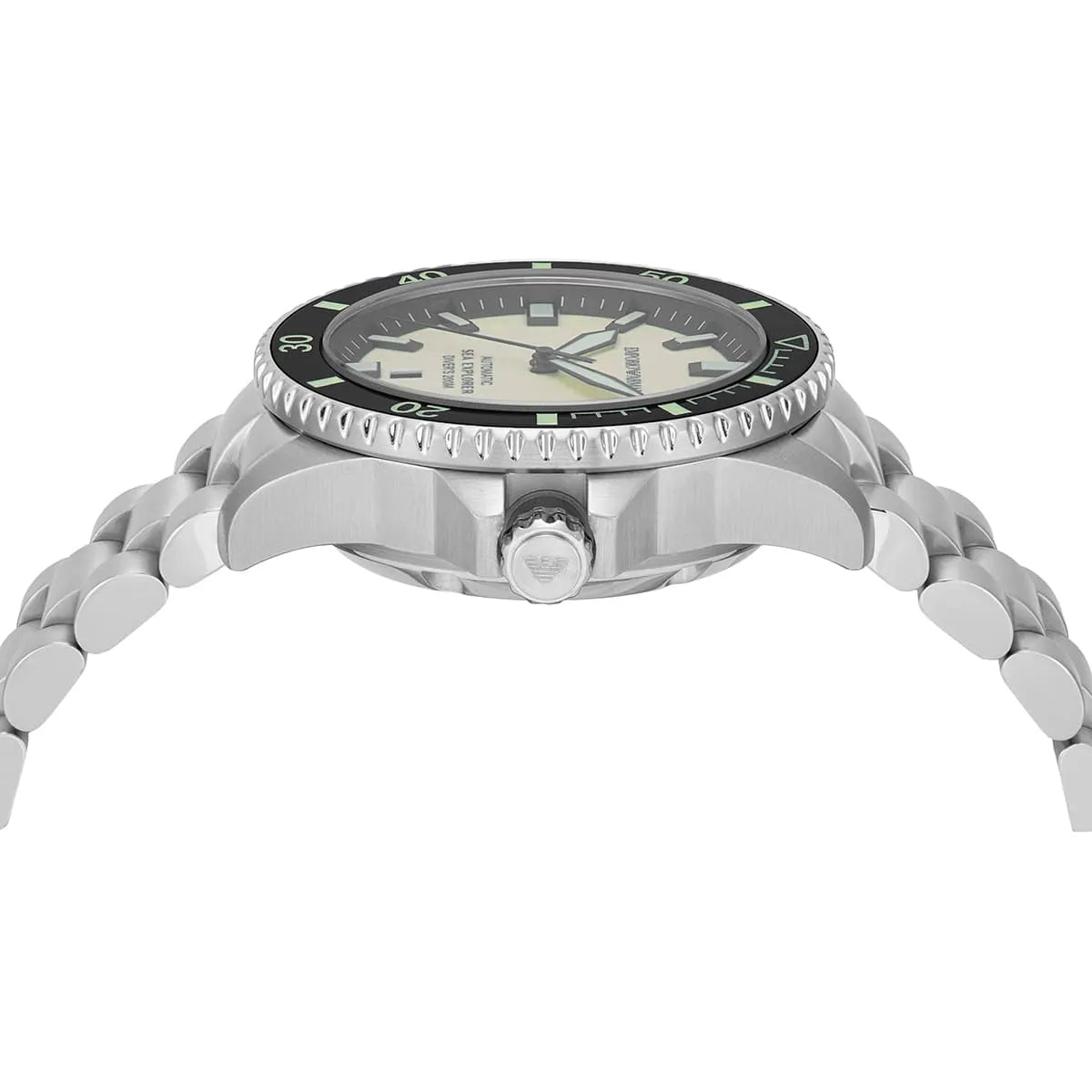 Emporio Armani Sea Explorer AR60083 Automatic Yellow Dial Diver's Watch
