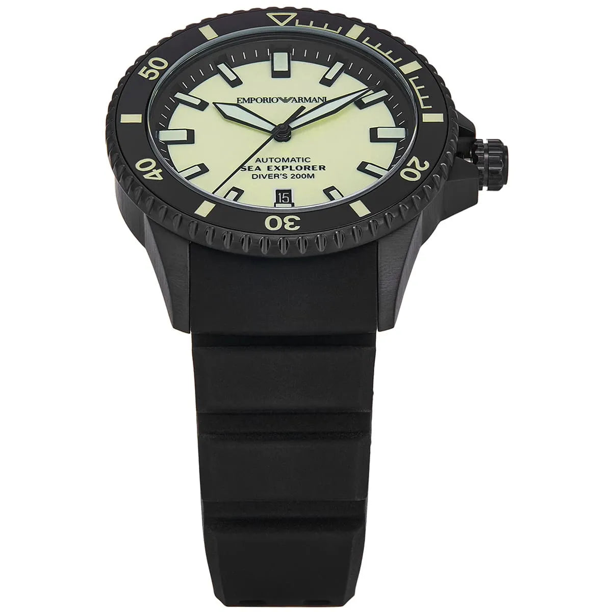 Emporio Armani Sea Explorer AR60085 Automatic Diver's 200M Men's Watch