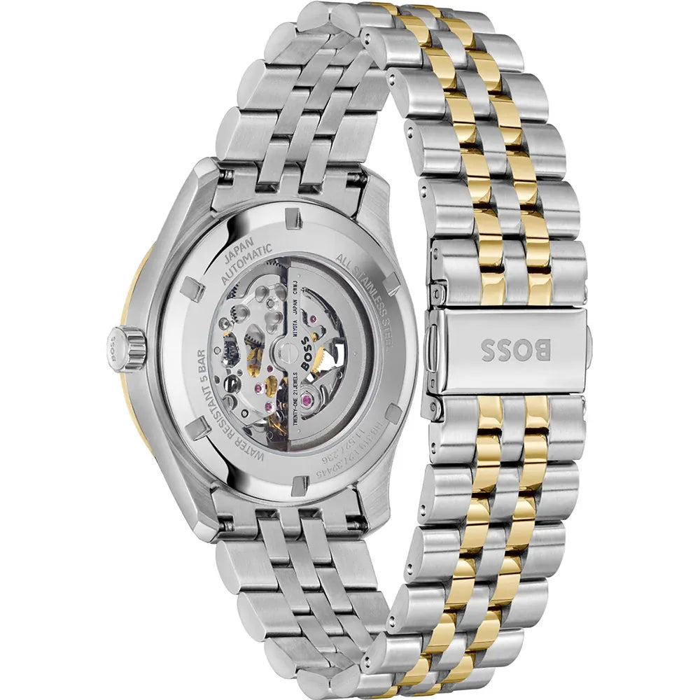 Emporio Armani Antonio AR60092 Two-Tone Automatic Skeleton Men's Watch