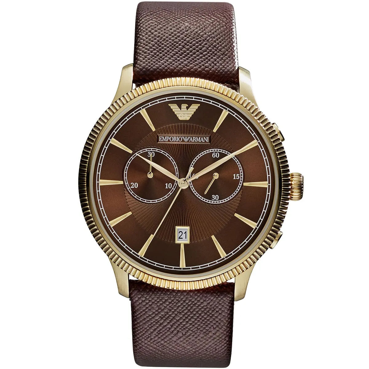 Emporio Armani Classic AR1793 Brown Dial Rose Gold Watch