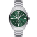Emporio Armani Claudio AR11480 Green Dial Silver Watch