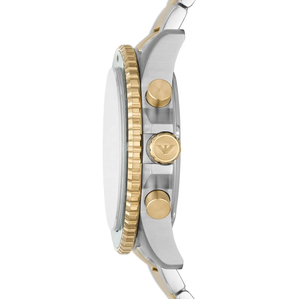 Emporio Armani Diver AR11361 Two-Tone Green Dial Watch