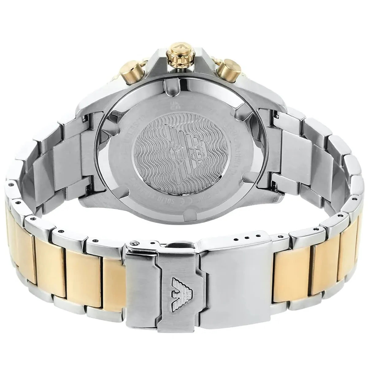 Emporio Armani Diver AR11362 Two-Tone Blue Chronograph Watch