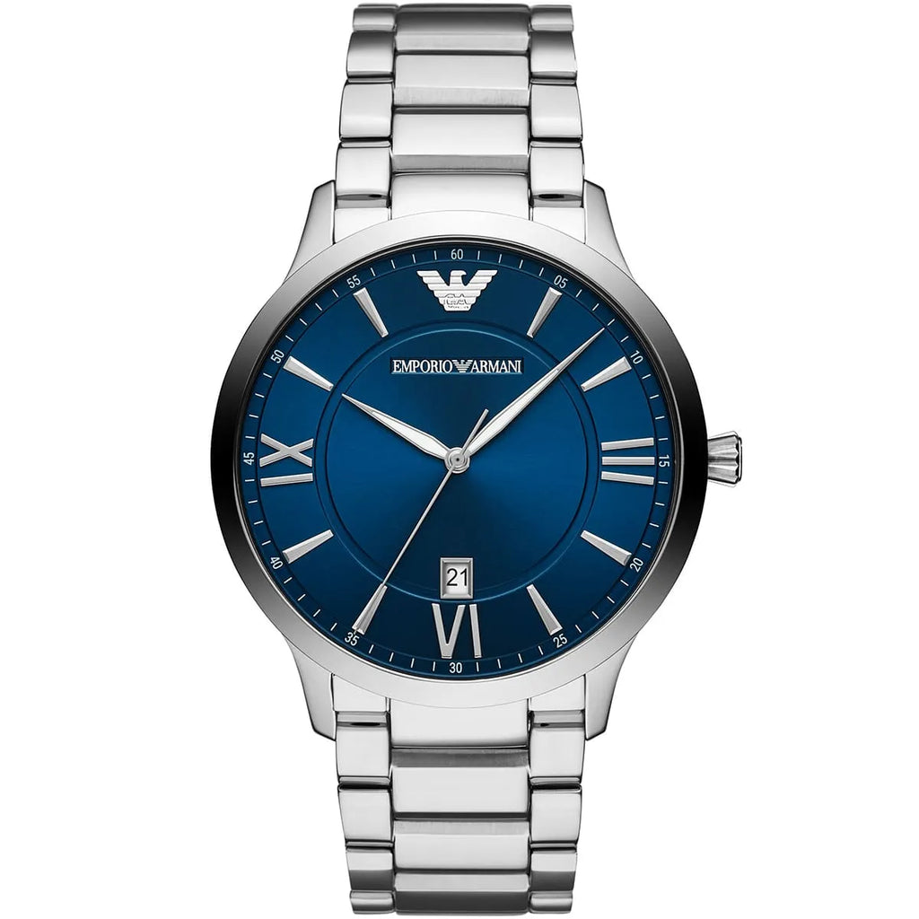 Emporio Armani Giovanni AR11227 Blue Dial Black Bezel Watch