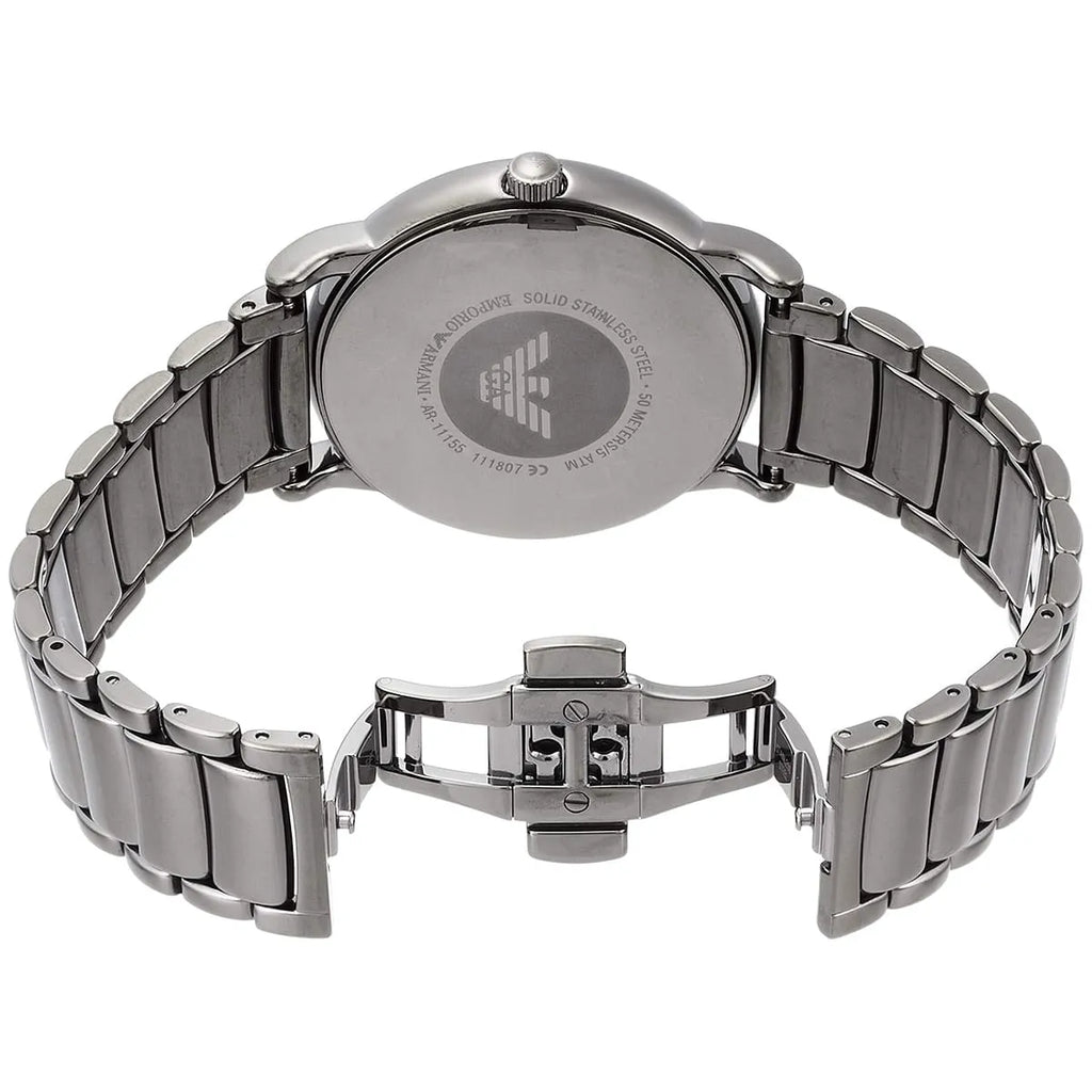 Emporio Armani Luigi AR11155 Gunmetal Watch with Marble Dial
