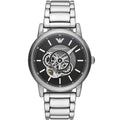 Emporio Armani Luigi AR60021 Meccanico Automatic Open-Heart Black Dial Watch