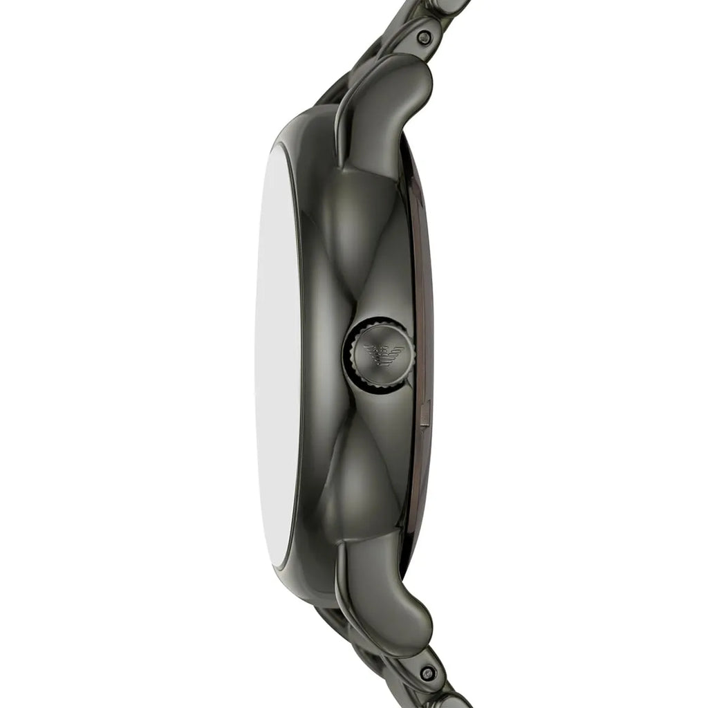 Emporio Armani Luigi AR60029 Meccanico Skeleton Gunmetal & Blue Watch