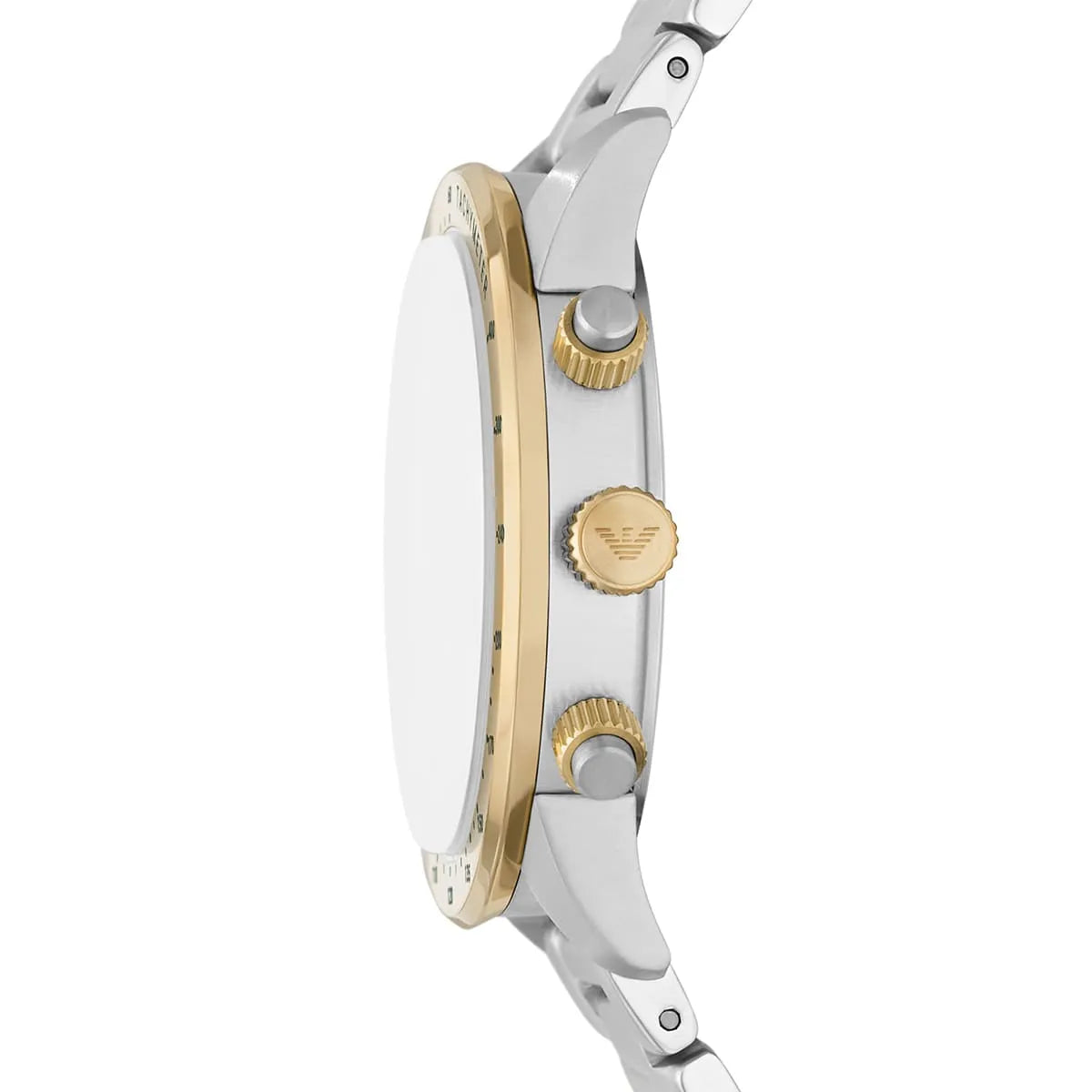 Emporio Armani Mario AR11454 Green Dial Gold Bezel Watch