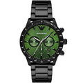 Emporio Armani Mario AR11472 Green Dial Black Steel Watch
