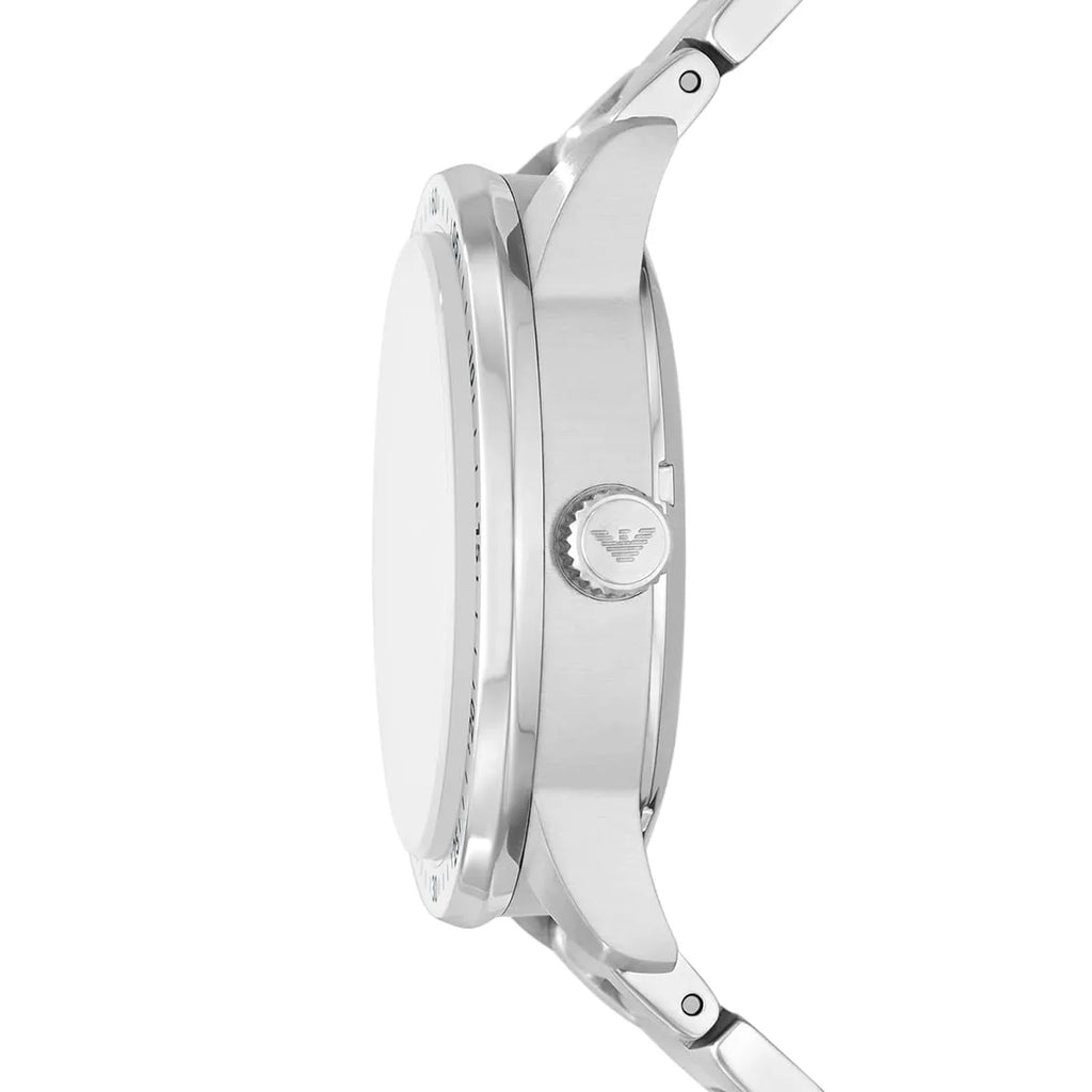 Emporio Armani Mario AR60052 Meccanico Automatic Skeleton Blue Dial Watch