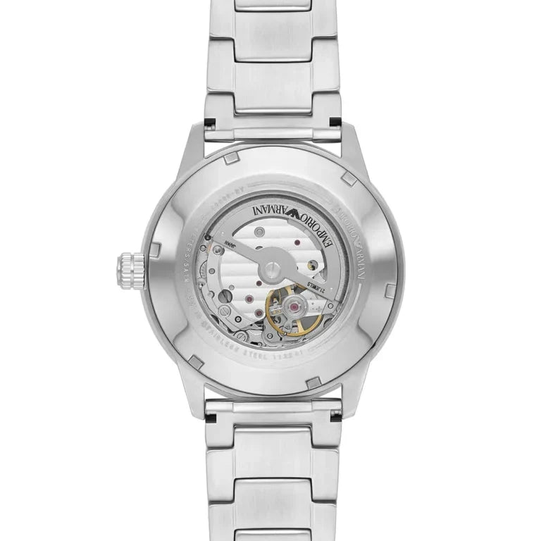 Emporio Armani Mario AR60053 Meccanico Automatic Skeleton Green & Gold Watch