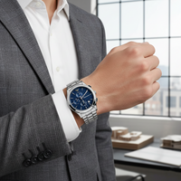 Emporio Armani Paolo AR11528 Textured Blue Dial Watch