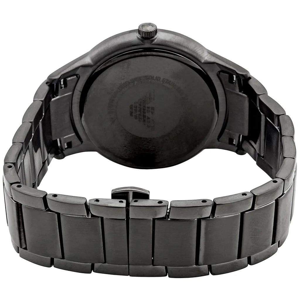 Emporio Armani Renato AR11183 Gunmetal Watch with Beige Geometric Dial