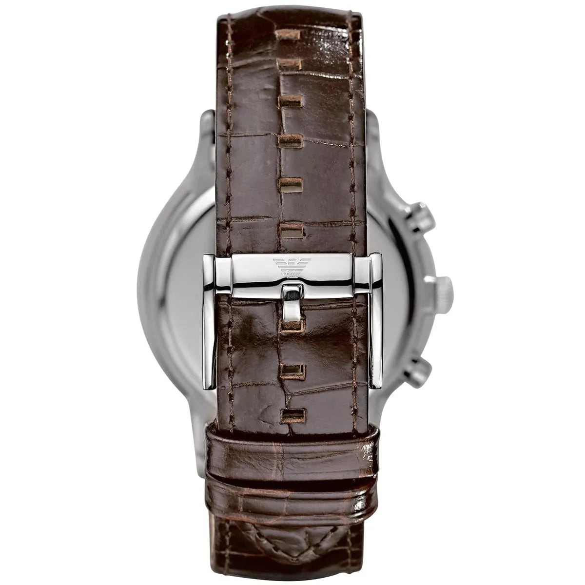 Emporio Armani Renato AR2433 Cream Dial Brown Leather Watch