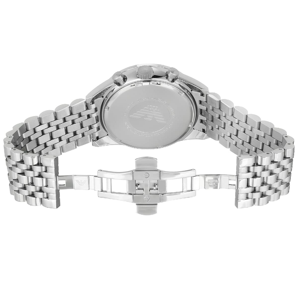 Emporio Armani Sportivo AR5988 Black Dial Silver Chronograph Watch
