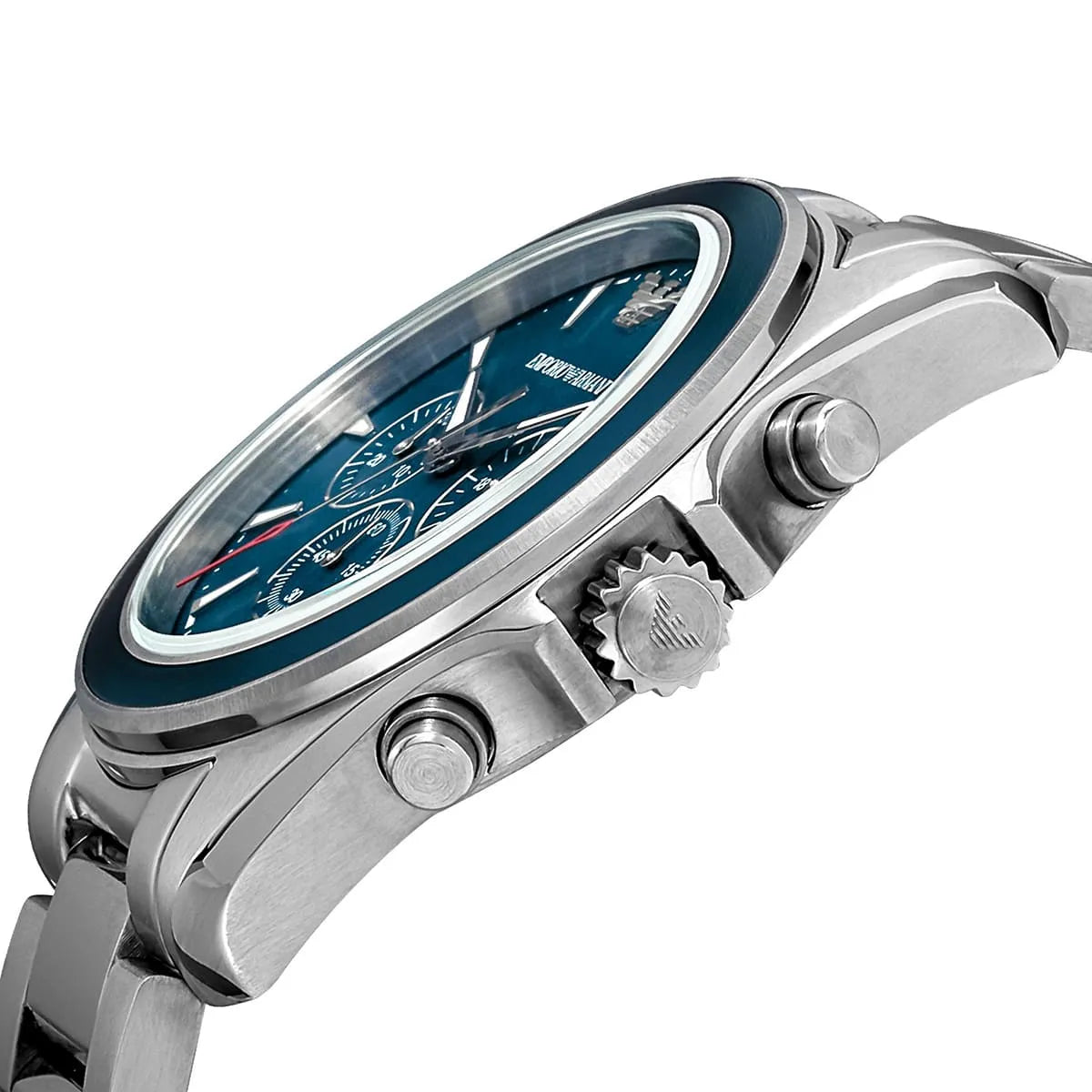 Emporio Armani Tazio Large AR6091 Silver Chronograph Watch