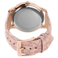 Michael Kors Tibby MK2955 Rose Gold Watch with Pink MK Logo Strap