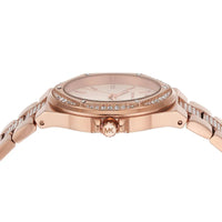Michael Kors Lennox MK7362 Rose Gold Watch with Pavé Crystal Bracelet