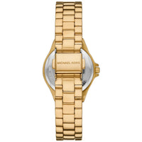 Michael Kors Lennox MK7394 Gold-Tone Watch with Pavé Leopard Print Dial