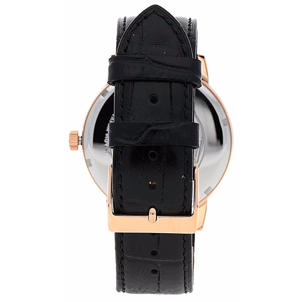 Guess Delancy W0870G2 Rose Gold Case Silver Dial Black Leather Watch