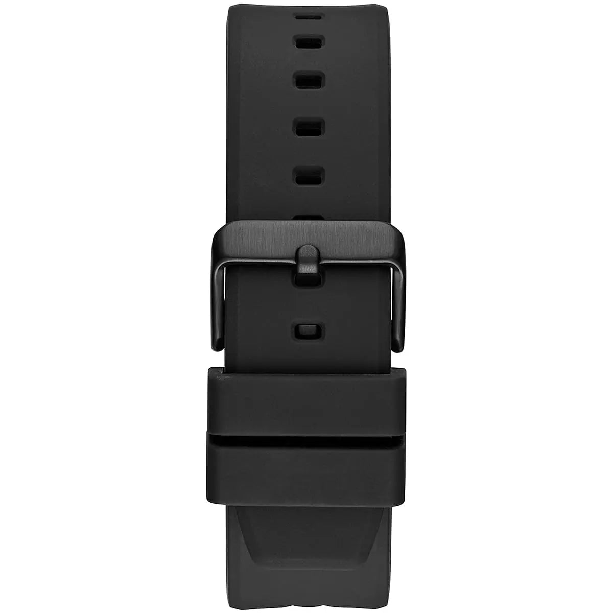 Guess Formula GW0579G1 Black Skeleton Dial White Bezel Rubber Strap Watch