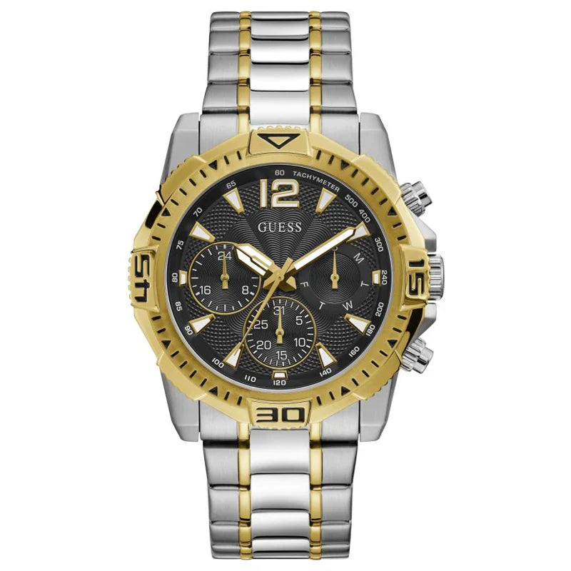 Guess Commander GW0056G4 Two-Tone Black Dial Watch