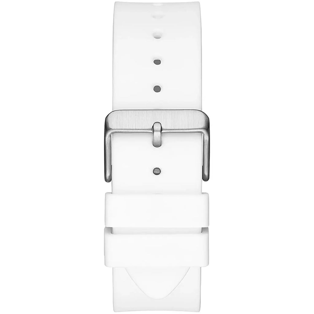 Guess Phoenix GW0203G2 White Rubber Case Skeleton Dial Rubber Strap Men's Watch