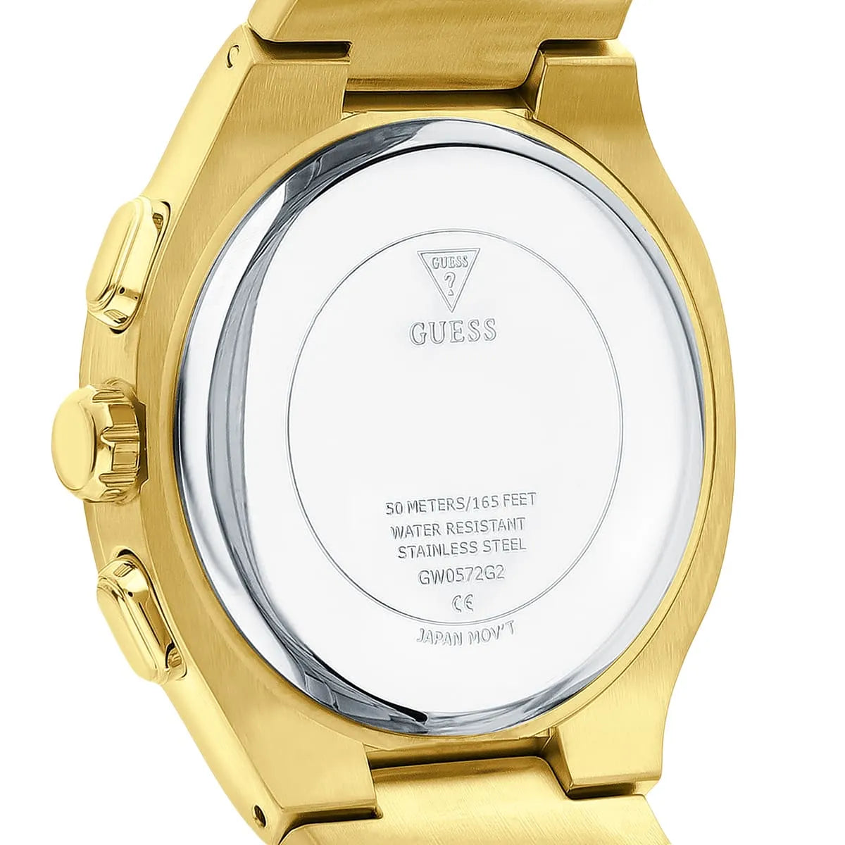 Guess Headline GW0572G2 Full Gold Case Black Textured Dial Men's Watch