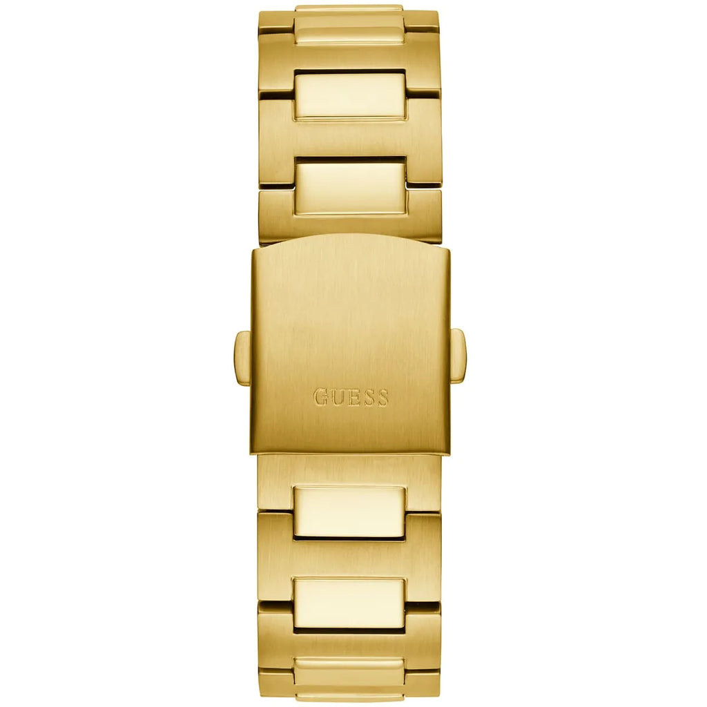 Guess Headline GW0572G2 Full Gold Case Black Textured Dial Men's Watch