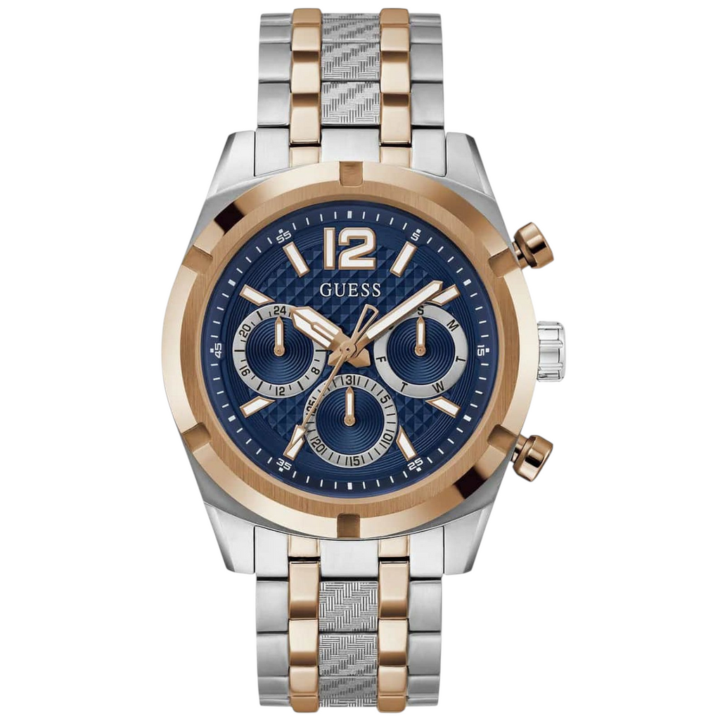Guess GW0714G3 Men's Top Tier Two-Tone Silver & Rose Gold Watch