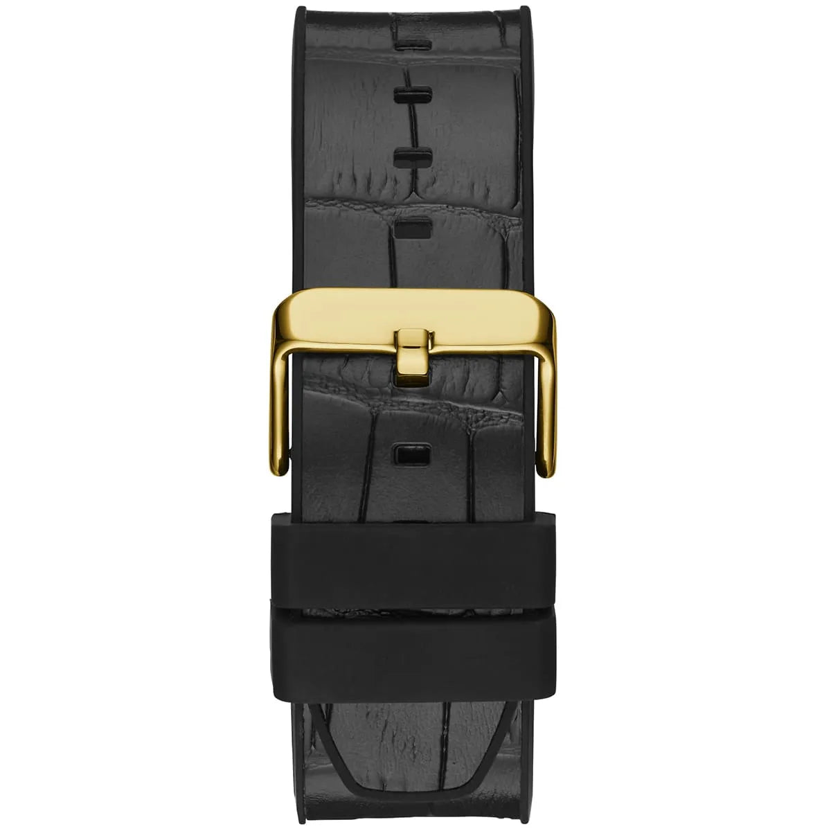 Guess Momentum GW0492G3 Gold Tone Green Dial Black Leather Strap Watch