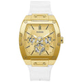 Guess Phoenix GW0202G6 Gold-Tone & White Rubber Men's Watch