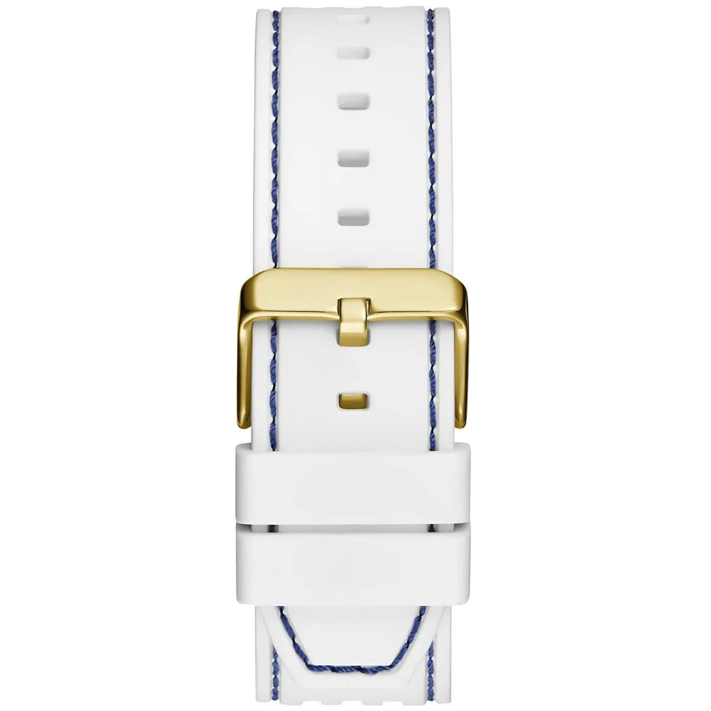 Guess Phoenix GW0499G6 Blue Transparent Case White Silicone Multifunction Watch