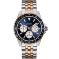 Guess Odyssey W1107G3 Men's Two-Tone Rose Gold & Silver Panda Dial Watch