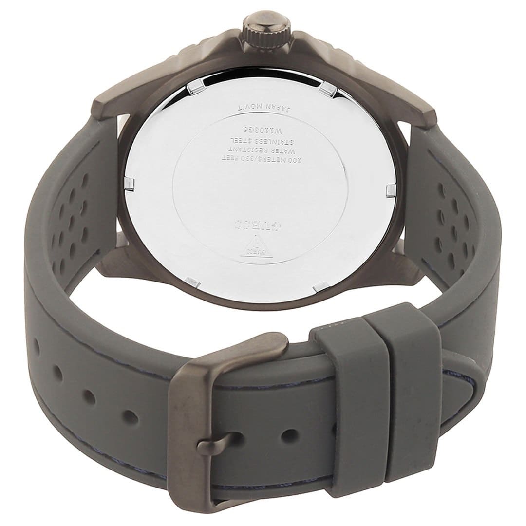 Guess Odyssey W1108G6 Gunmetal Case Sky Blue Dial Grey Rubber Watch