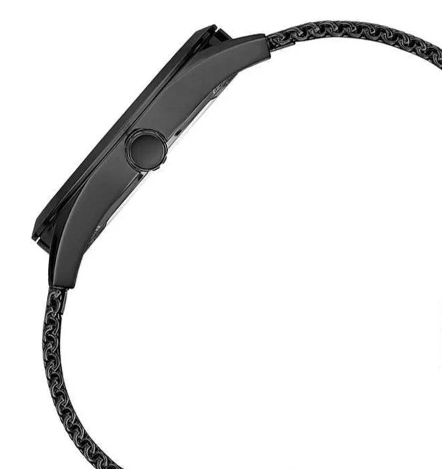 Guess GW0368G3 Men's All-Black Mesh Bracelet Watch