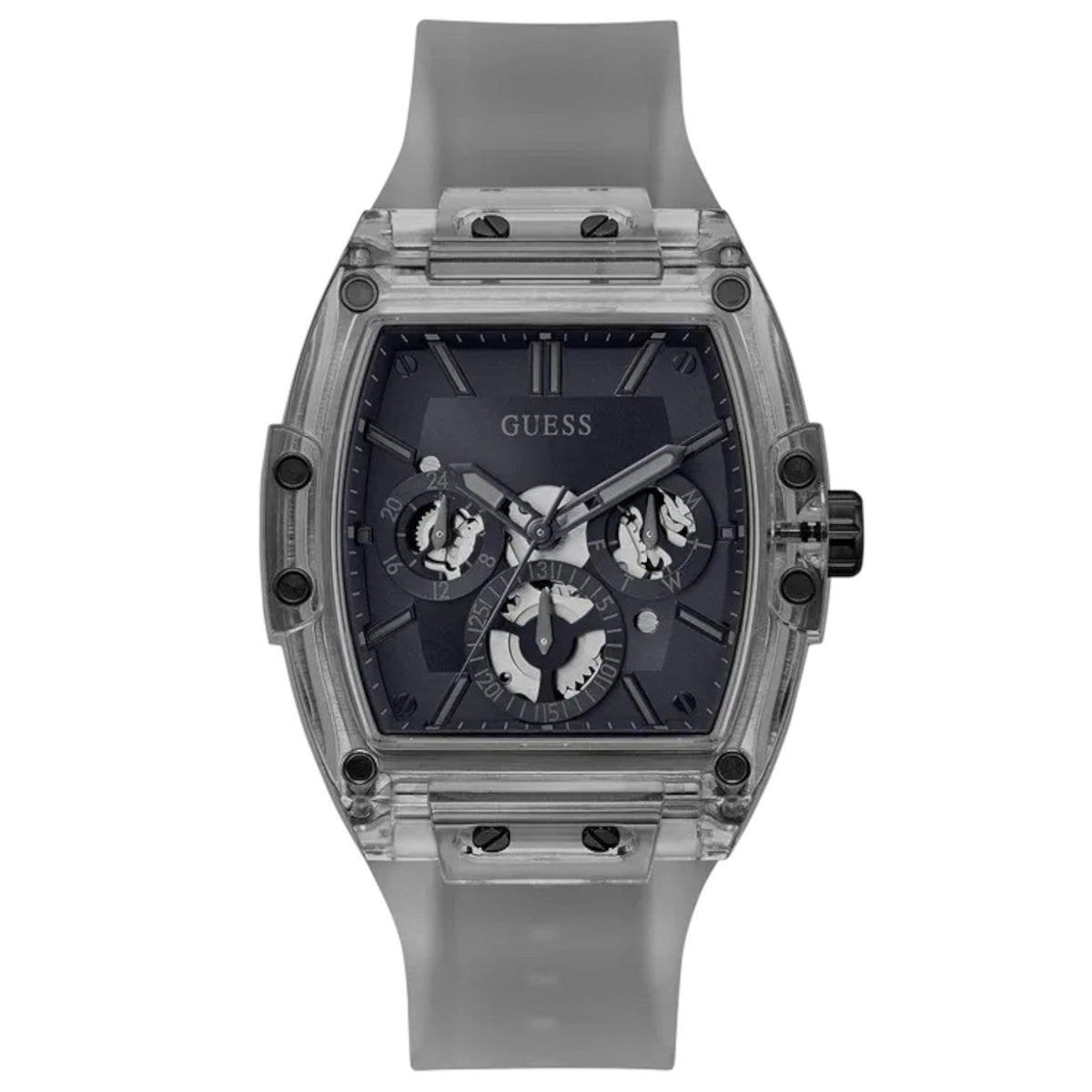 Guess Phoenix GW0203G9 Grey Translucent Polycarbonate Rubber Watch