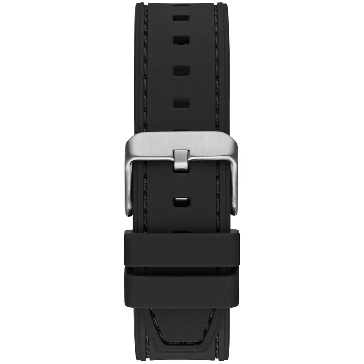 Guess Headline GW0571G1 Silver Case Black Dial Black Rubber Strap Men's Watch