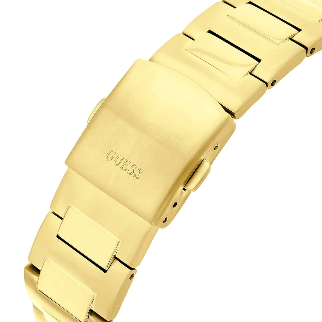 Guess Headline GW0572G2 Full Gold Case Black Textured Dial Men's Watch