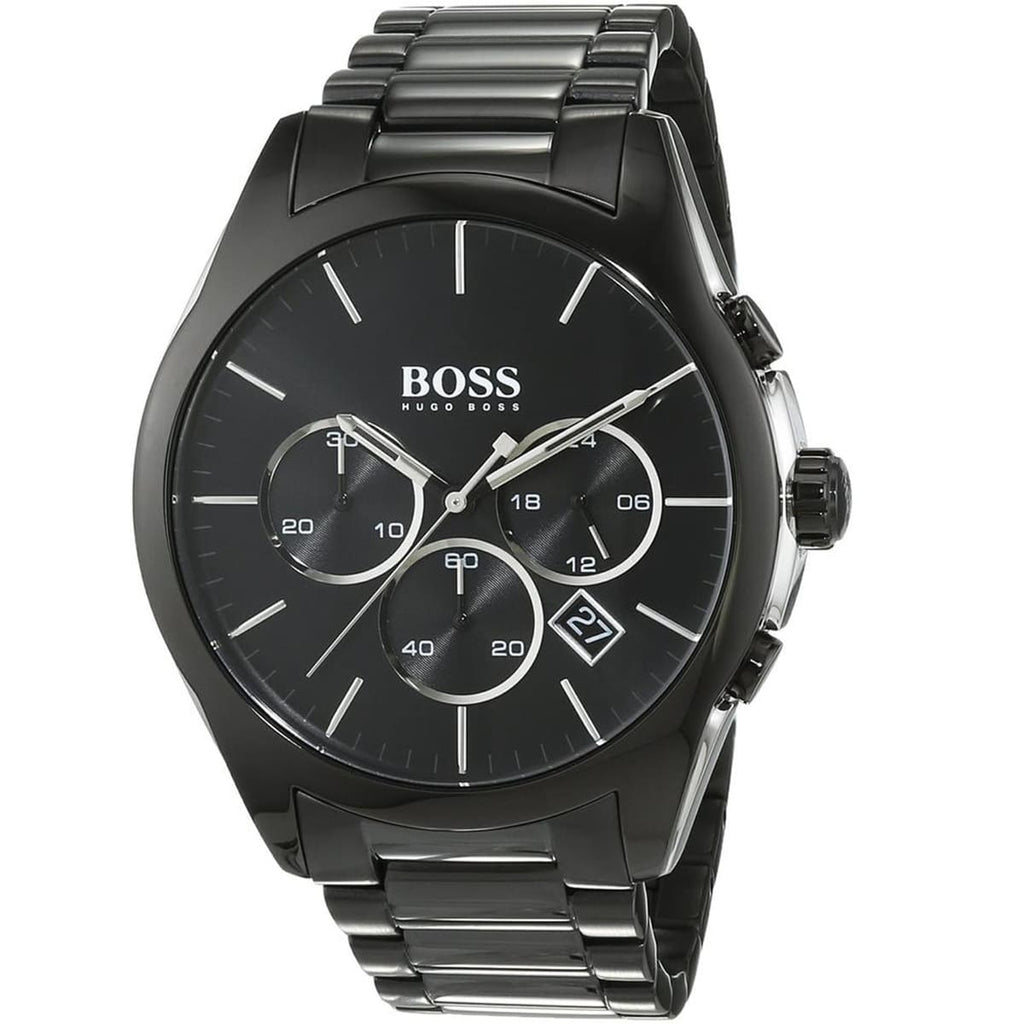 Hugo Boss Onyx 1513365 Chronograph Black Dial Men's Black Metal Watch