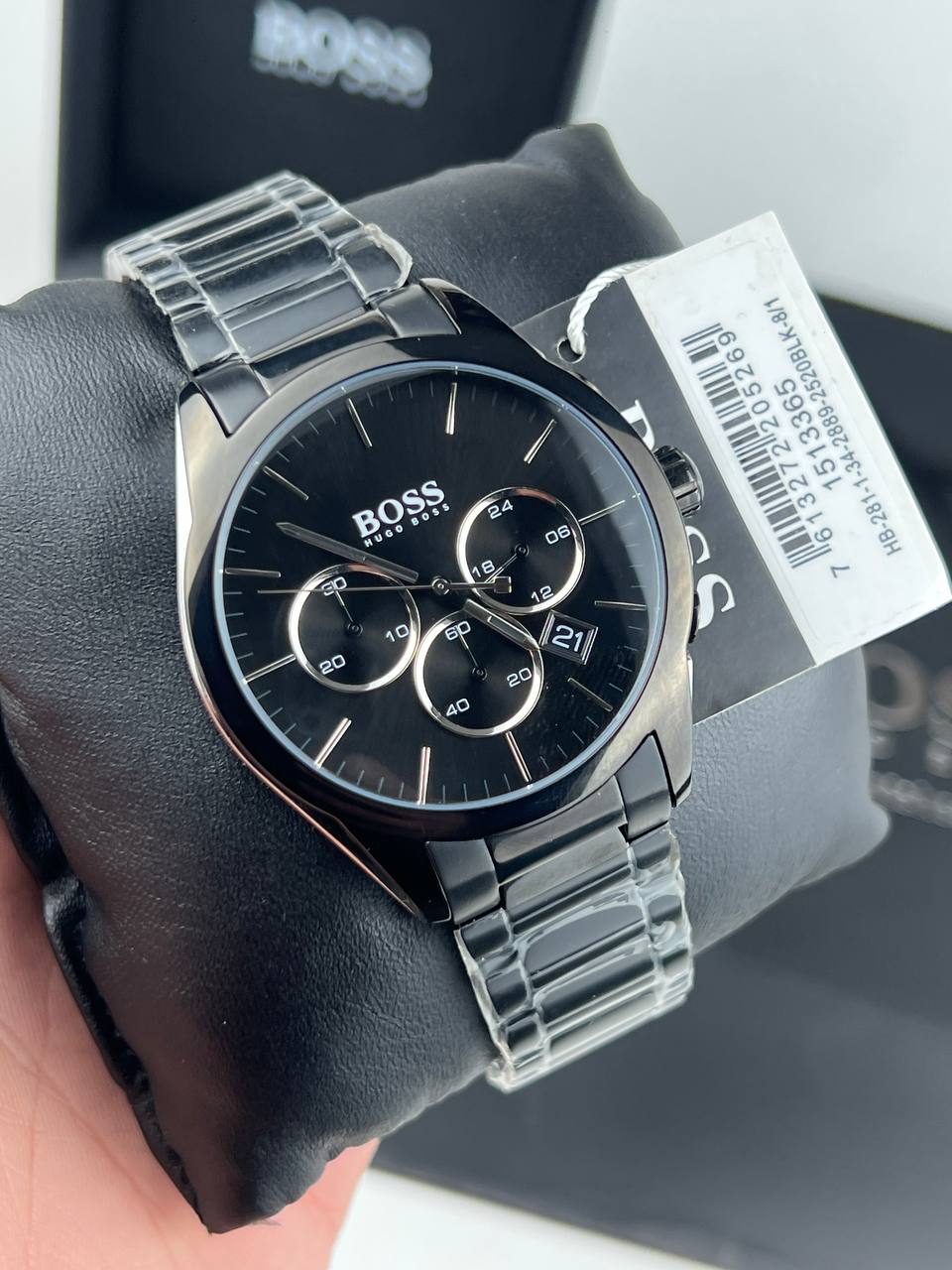 Hugo Boss Onyx 1513365 Chronograph Black Dial Men's Black Metal Watch