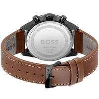 Hugo Boss Pilot Edition 1513851 Black Case Black Dial Brown Leather Men's Watch