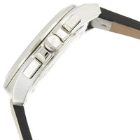 Hugo Boss Grandmaster 1513881 Men's Silver Steel Watch with Black Leather Strap