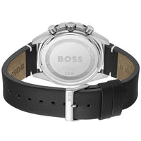 Hugo Boss Cloud 1514014 Men's Grey Dial Watch Black Leather
