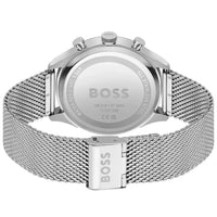 Hugo Boss Gregor 1514052 Men's Silver Steel Mesh Watch with Blue Dial