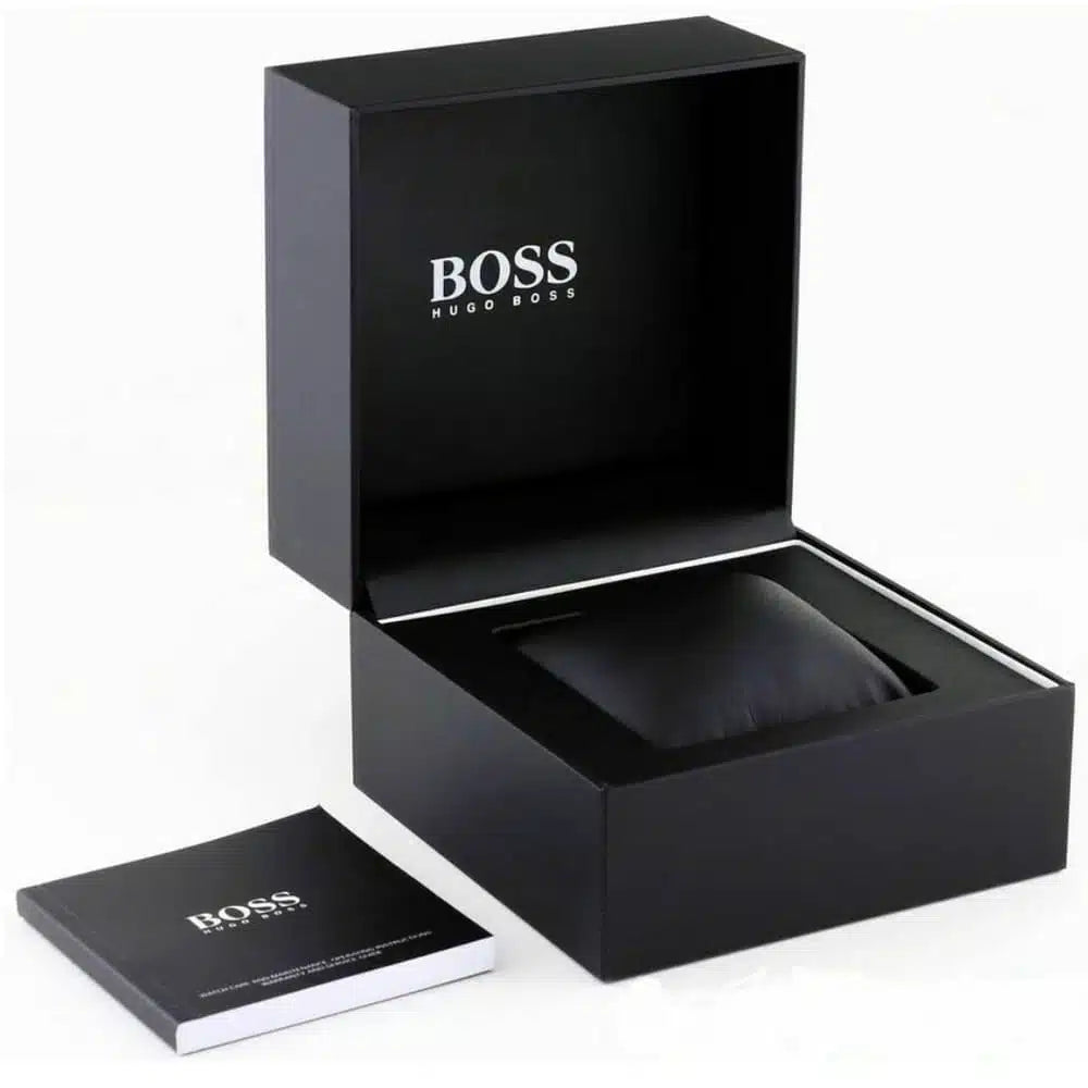 Hugo Boss Taper 1514090 Men's Black Steel Watch with Gold Bezel