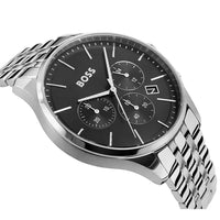 Hugo Boss Avery 1514157 Men's Silver Steel Watch Black Dial