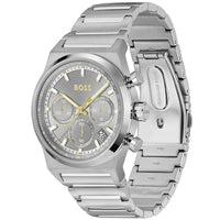 Hugo Boss Candor 1514221 Men's Silver Steel Watch with Grey Dial